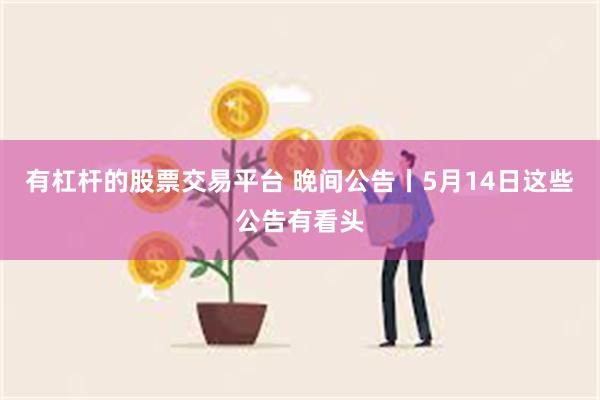 有杠杆的股票交易平台 晚间公告丨5月14日这些公告有看头