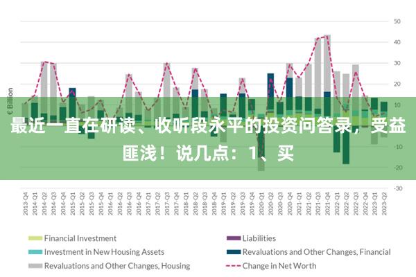 最近一直在研读、收听段永平的投资问答录，受益匪浅！说几点：1、买