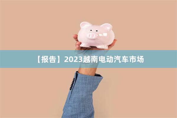 【报告】2023越南电动汽车市场