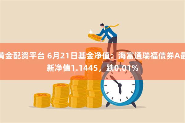 黄金配资平台 6月21日基金净值：海富通瑞福债券A最新净值1.1445，跌0.01%