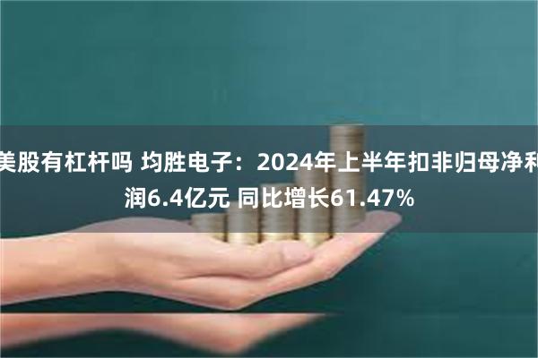 美股有杠杆吗 均胜电子：2024年上半年扣非归母净利润6.4亿元 同比增长61.47%