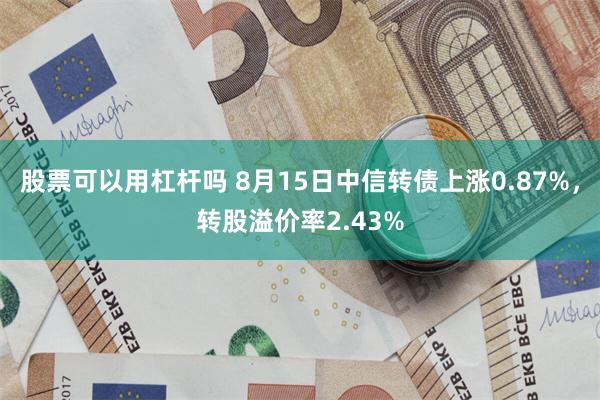 股票可以用杠杆吗 8月15日中信转债上涨0.87%，转股溢价率2.43%