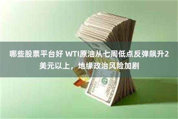 哪些股票平台好 WTI原油从七周低点反弹飙升2美元以上，地缘政治风险加剧